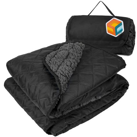 SUN CUBE Waterproof Outdoor Blanket, Sherpa Picnic Blanket for Beach ...