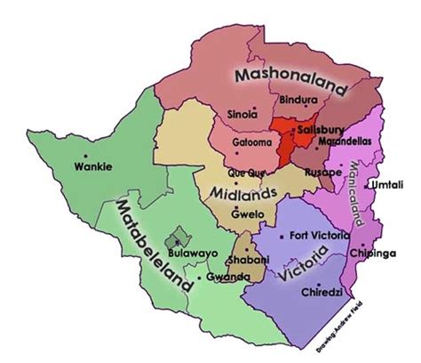 map (provinces) | Rhodesia (now Zimbabwe) | Pinterest | Maps