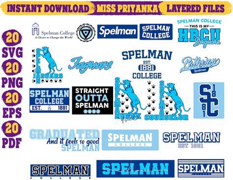 Spelman Bundle svg Spelman College svg Spelman svg Jaguars | Etsy