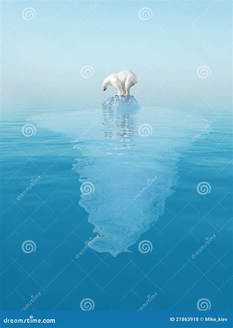 Polar Bear On Iceberg Royalty Free Stock Photos - Image: 21863918