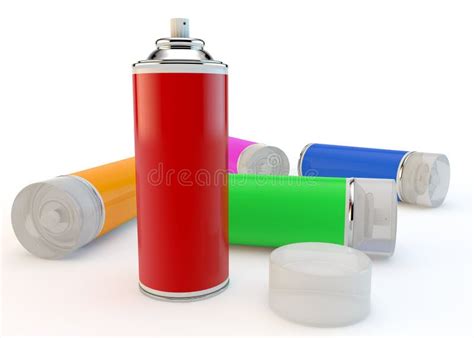 Aerosol cans stock illustration. Illustration of gray - 23373330