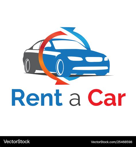 Logo for car rental and sales Royalty Free Vector Image