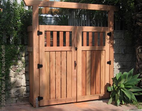 Hollywood Hills Asian Modern Fusion Wood Entry Gate