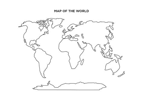 World Map Blank Outline Countries