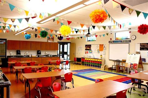 A Rainbow-Themed Classroom | Kindergarten classroom decor, Creative ...