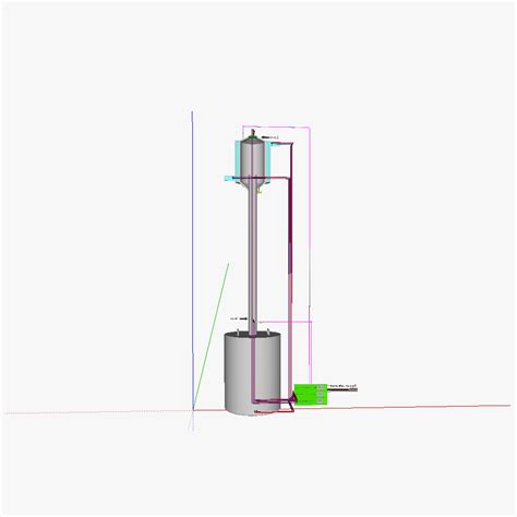 AT fractionating column 3D model | CGTrader