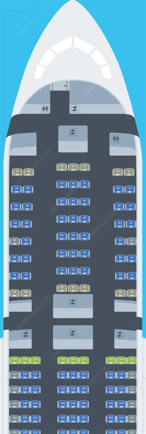 Seat map ratings of Air Premia Boeing 787