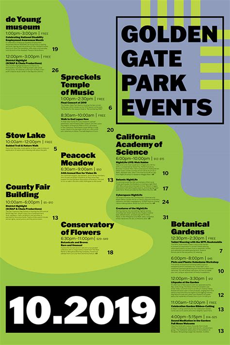 Golden Gate Park Events | Poster :: Behance