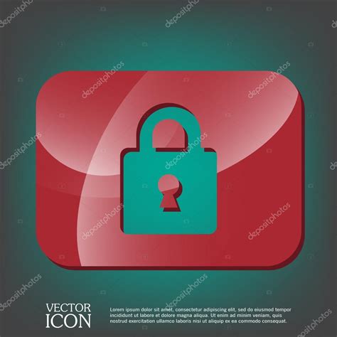 Padlock symbol icon Stock Illustration by ©Little_cuckoo #80642670