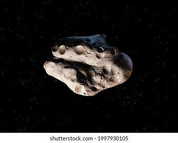 Rocky Asteroid Impact Craters Isolated On Stock Illustration 2234432387 ...