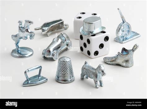 Monopoly game pieces Stock Photo - Alamy