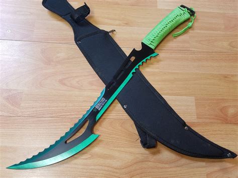 Biohazard 24" Apocalypse Green Zombie Machete Sword - 51gn – Atlantic ...