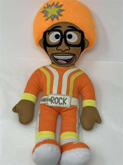 Nickelodeon Yo Gabba Gabba DJ Lance Rock Orange Plush Doll 13" Soft Toy ...