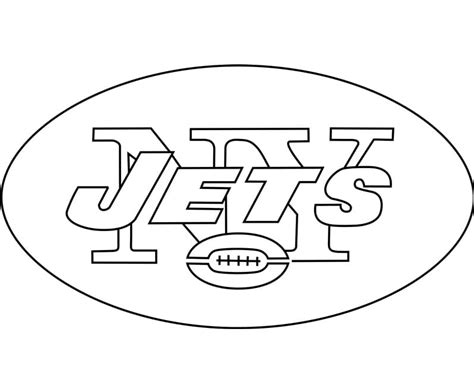 New York Jets Logo Coloring Page - Free Printable Coloring Pages for Kids