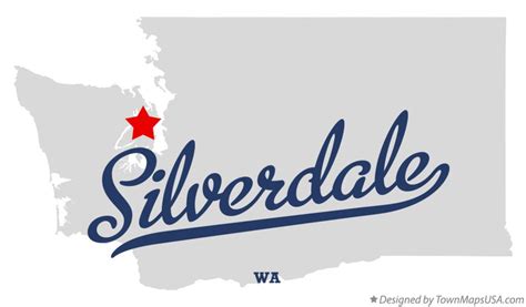 Map of Silverdale, WA, Washington