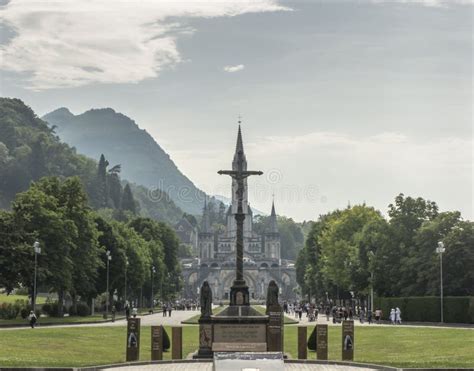 Sanctuary of Our Lady of Lourdes South-western France Editorial Image ...