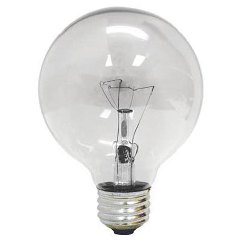 GE 25 Watt G25 Medium Base Crystal Clear Globe Light Bulb | Blain's ...