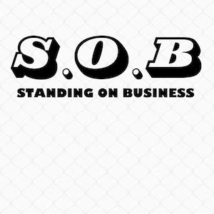 Standing on Business SVG PNG JPG Digital Download - Etsy