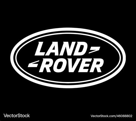 Land rover brand logo car symbol white design Vector Image