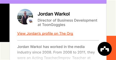 Jordan Warkol - Director of Business Development at ToonGoggles | The Org