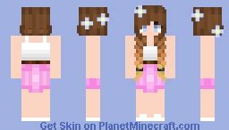 2 Braids Girl Minecraft Skin