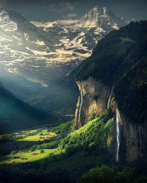 The waterfalls of Lauterbrunnen, Switzerland : r/MostBeautiful