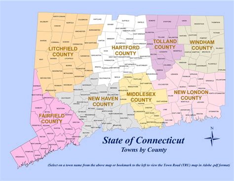 CT County Map | Fusion Title Search