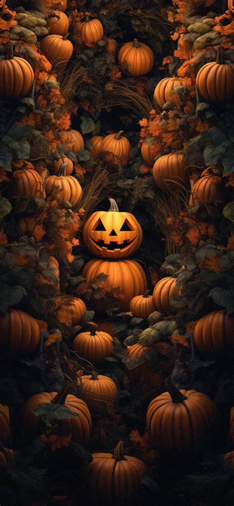 Autumn Halloween Art Wallpapers - Aesthetic Pumpkin Wallpapers