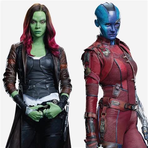 Guardians of the Galaxy - Gamora and Nebula Outfits | Guardianes de la ...