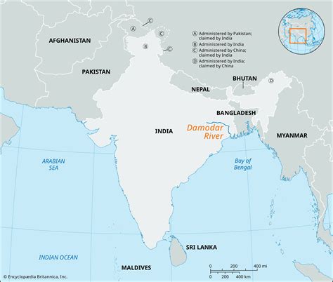 Damodar River | India, Map, Tributaries, & Facts | Britannica