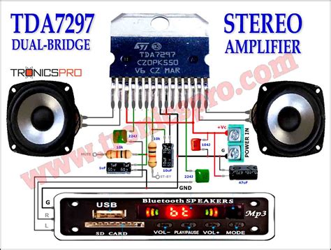 200W Amplifier Circuit using 2SD1047 & 2SB817 - TRONICSpro