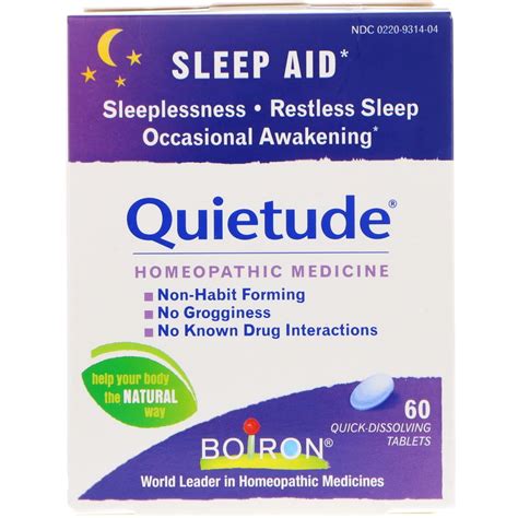 Boiron Quietude Sleep Aid 60 Quick-Dissolving Tablets - Walmart.com ...