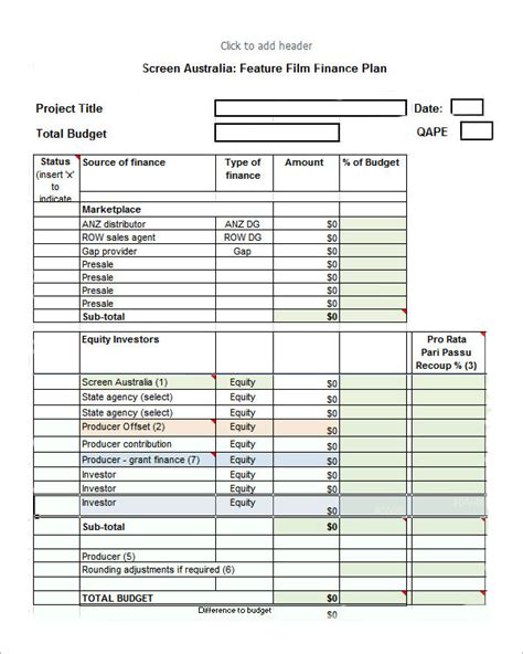 9+ Sample Financial Plan Templates | Sample Templates