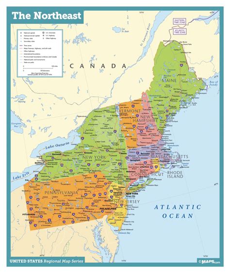 Printable Map Of Usa East Coast - Printable US Maps