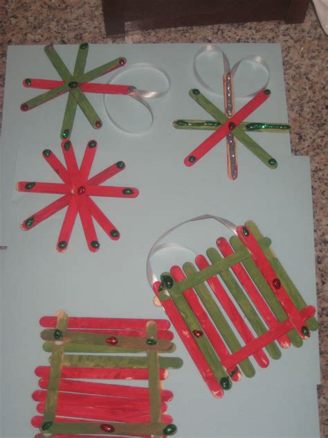 Simple Popsicle Stick Christmas Ornament Craft By: Stephanie ...