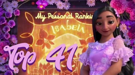 Isabela’s Top Singing Voices🌸| My Personal Ranking | Encanto - YouTube