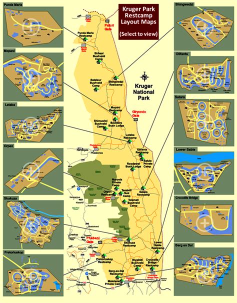 A Kruger Park Downloadable Map - Kruger National Park Map