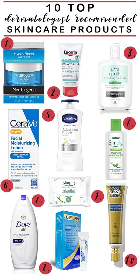 10 Top Dermatologist Recommended Drugstore Skincare Products… – The ...