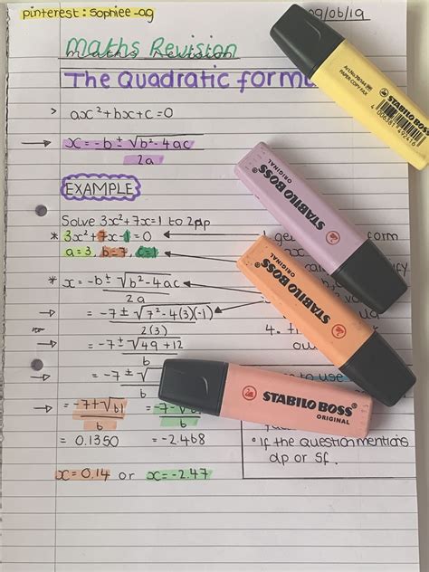 #maths #revision #notes #asthetic #pastelcolors #highlights # ...