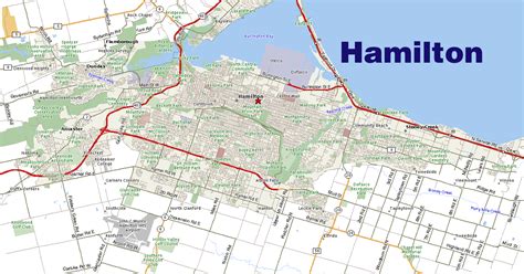 Hamilton - Map of Parks DiamondsMap