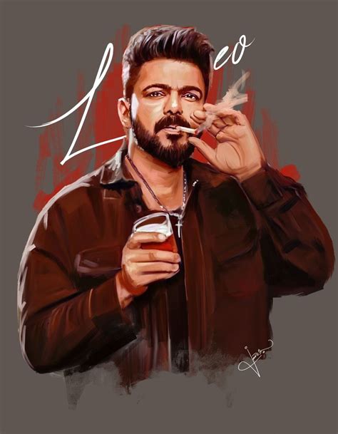 Leo Thalapathy Vijay Painting 2023 #NaaReadyFirstSingle #NaaReady # ...