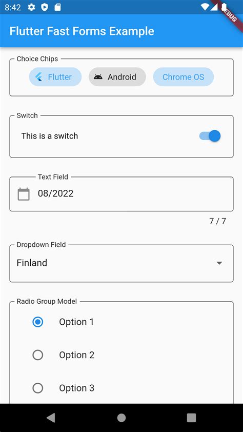 Flutter Fast Forms