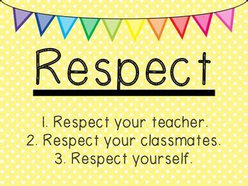 RESPECT Posters by Alyssa Hall | Teachers Pay Teachers