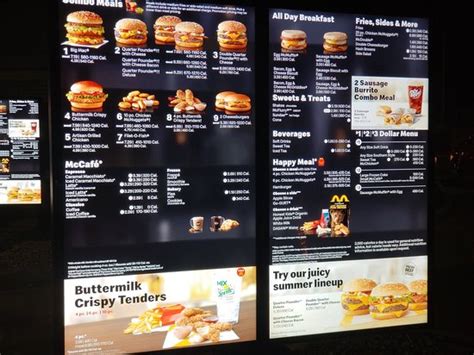 Mcdonalds Drive Thru Menu 2022