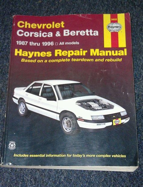 Sell HAYNES CHEVROLET CORSICA & BERETTA REPAIR MANUAL 87/96 in jerome ...