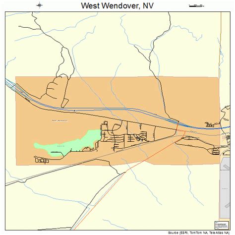 West Wendover Nevada Street Map 3283730