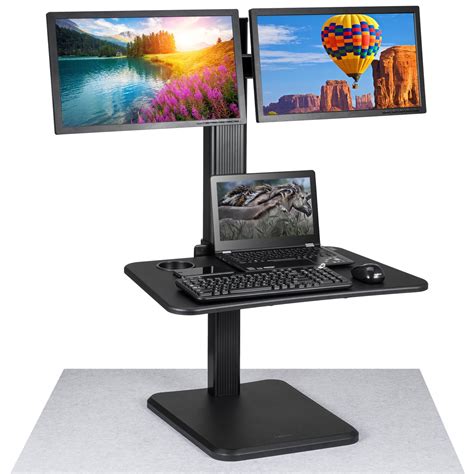 Height adjustable standing desk converter vivo - herolas