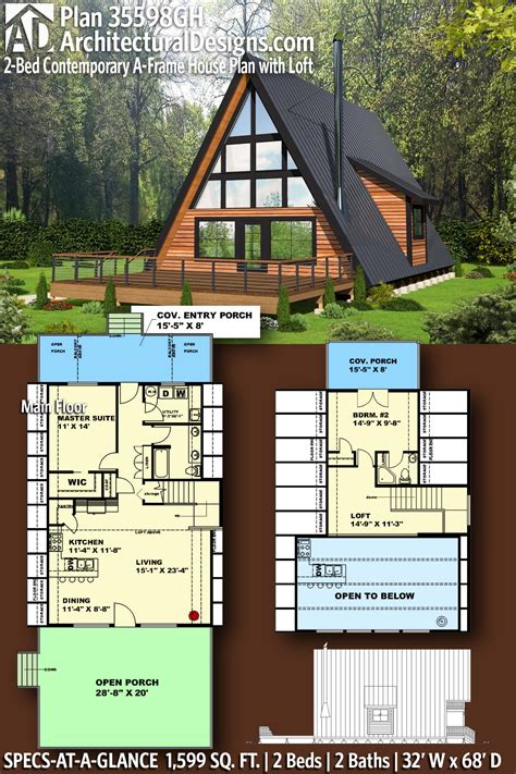 A Frame House Plans