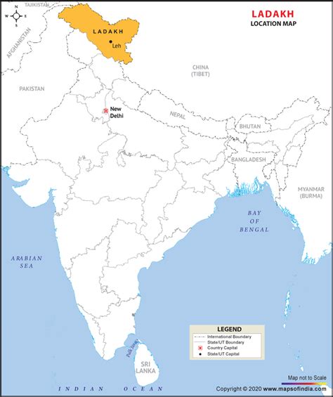 India Map With Ladakh