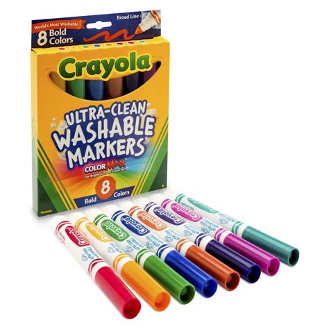 The Teachers' Lounge® | Ultra-Clean Washable Markers, Broad Line, Bold ...